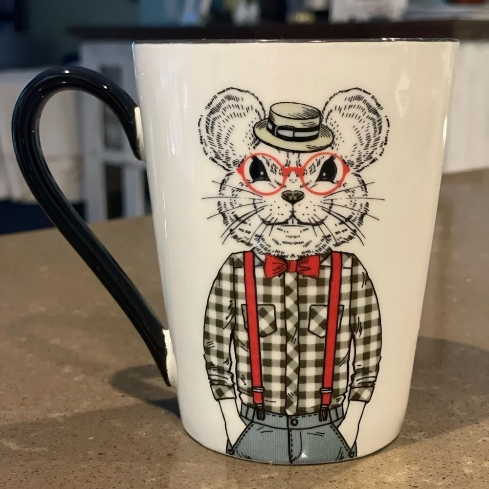 Signature Houseware Hipster Mouse Mug